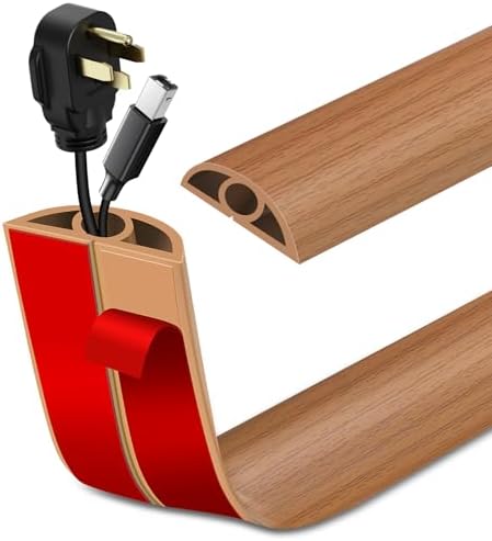 LSGCQ Floor Cord Cover Self Adhesive Cord Hider Floor Cable Management by LSGCQ