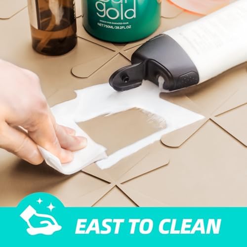 SIKADEER Waterproof Under Sink Mat 34" x 19" Cabinet Protector Silicone Mat - Image 6