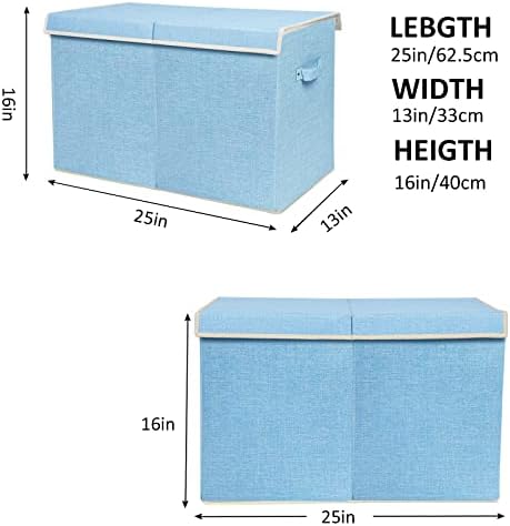 Large Toy Box Chest Storage with Flip-Top Lid, Kids Toy Storage Bin Boxes - Image 4