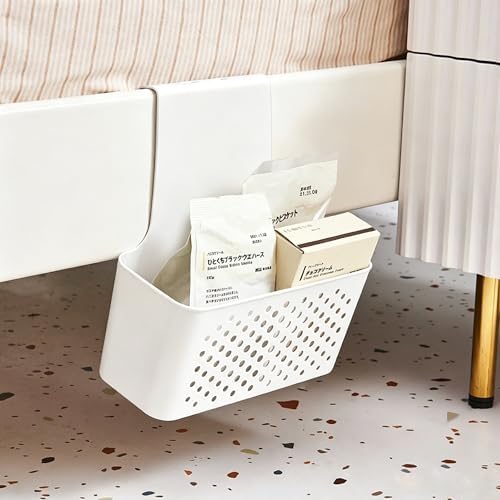 Over The Door Cabinet Organizer, Hanging Storage Basket, Wall Mount Pantry Organizer, Plastic Rack for Kitchen, Drawer, Bathroom, Garden Shed, Space Saving Holder（9.2" x 4" x 9.6") - Image 4
