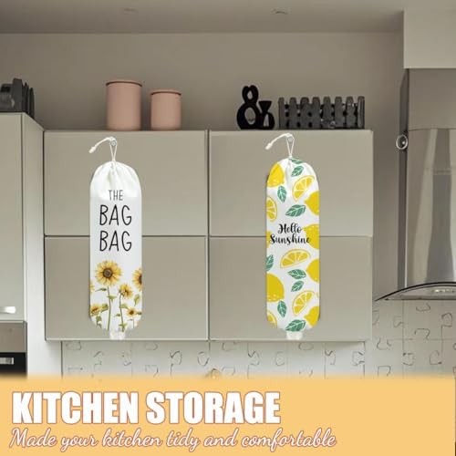 2Pcs Sunflower Plastic Bag Holder for Kitchen Essentials - Image 5