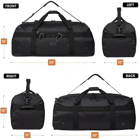 Fitdom 132L 36" Extra Large Heavy Duty Equipment Travel Storage Duffle Bag - Image 2