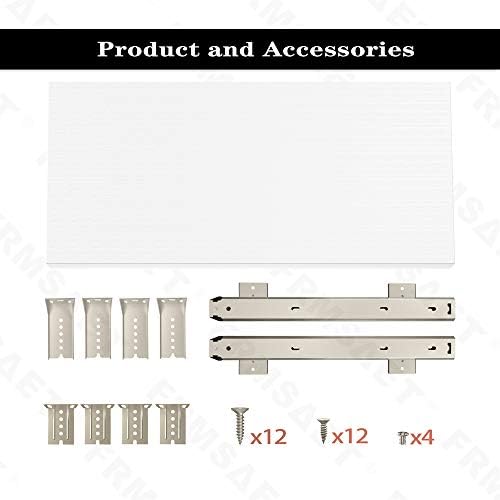 FRMSAET Under Desk 20/24/30 inch Keyboard Drawer Platform (24 in,White) - Image 5