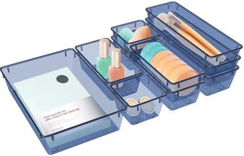 10 PCS Drawer Organizer Set, 5 Size Bathroom and kitchen organizer Trays by StorMiracle