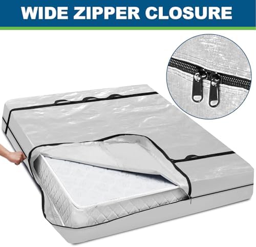 TICONN Mattress Bags for Moving, Heavy Duty Mattress Cover Storage Bag - Image 2