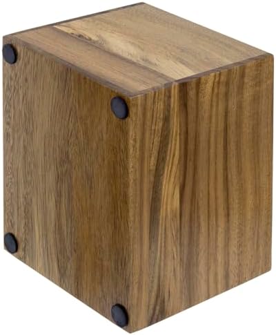 MyGift Premium Acacia Wood Remote Holder, 2 Slot TV Control Caddy - Image 7