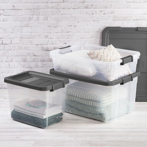 Sterilite Modular Stacker Box with Latching Lid, 16 Quart, 18-Pack - Image 6