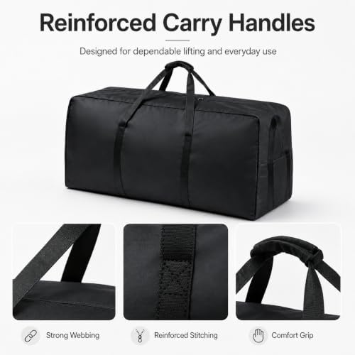 Extra Large Heavy Duty Storage Duffle Bag with Reinforced Handles - Image 4