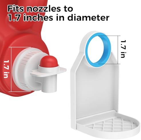 Laundry Detergent Dispenser Cup Holder,Nozzle Upgraded Labor Saving Switch Easily No More runny or Messy Laundry Detergent, Laundry Cup Holder and drip Tray Room Organization and Storage - Image 4