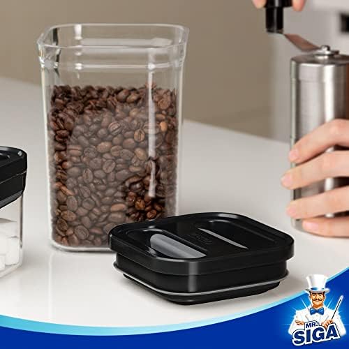 MR.SIGA 4 Pack Airtight Food Storage Container Set for Pantry Organization - Image 2