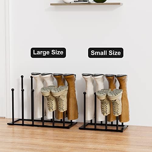 pickpiff Free Standing Shoe Racks - Black Metal Boot Rack, Shoe Organizer for Dorm Room, Closet, Entryway, Bedroom, Patio Outdoor, Hallway, Black Shoe Rack Organizer, Shoe Storage Fit for 4 Pairs - Image 6