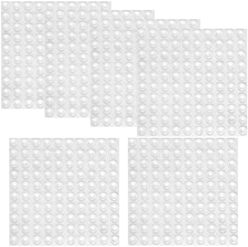 Clear Rubber Feet Adhesive Door Bumpers Pads Sound Dampening Cabinet Buffer Pads, 8.5 by 2.5 mm (800) by llxieym