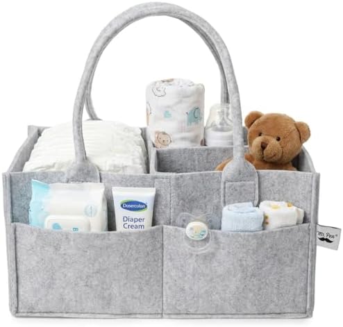 Mr. Pen- Baby Diaper Caddy Organizer, Gray, Medium by MrPen