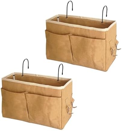 Bedside Caddy, Hanging Storage Bag with Hooks for Bunk & Dorm Bed Rails by Someteth