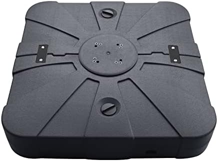 EliteShade USA 33" x 33" Offset Patio Umbrella Base Sand/Water Filled Square Umbrella Stand,Black by EliteShade