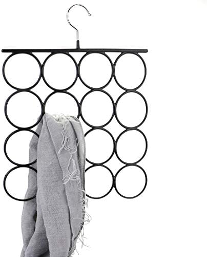 Tosnail 3 Pack Total 48 Rings Steel Non-Slip Tie Hanger Scarf Hangers Scarf Organizer Scarf Holder Legging Hanger Closet Space Saver - Image 4