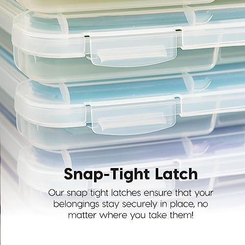 IRIS USA Board Game Storage |Made in USA| Slim Craft Case (4-Pack) - Clear - Image 5
