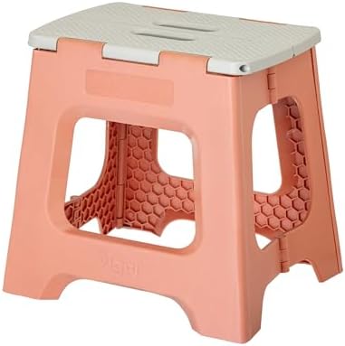 Vigar Compact Folding Step Stool, 12-1/2 in, Orange by VIGAR