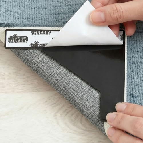GORILLA GRIP® Extra Wide Rug Grippers for Hardwood Floor, 12 Pack by GorillaGrip