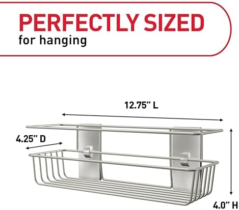 Command Shower Caddy, 1 Caddy, 4 Large Strips - Image 2