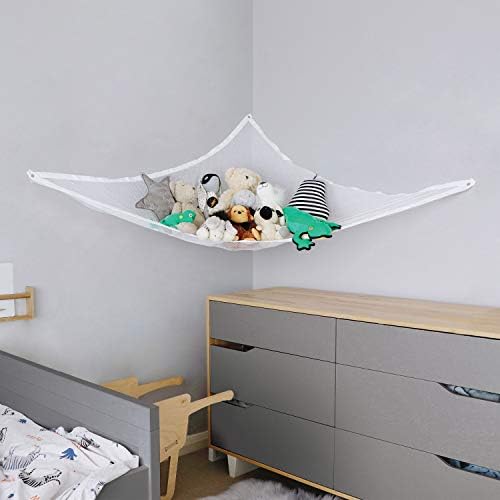 Little Chicks Plush Stuffed Animal Net Hammock -Corner Organizer and Toy Holder - Extra Large Hanging Storage for Kids Bedroom (Pack of 2) - Image 3