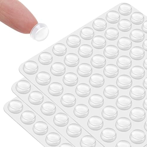 CHUNZEXI 192 PCS Clear Cabinet Door Bumpers, 1/2 Inch Round Rubber Pads by CHUNZEXI