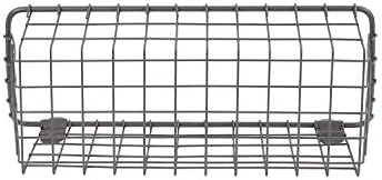 Spectrum Small Wire Wall Basket Industrial Gray Rustic Wall Bin, Vintage Wire Basket Wall Mount Organizer Wall Mount Hanging Wire Caddy, Modern Wire Basket for Versatile Wall Mount Storage - Image 5