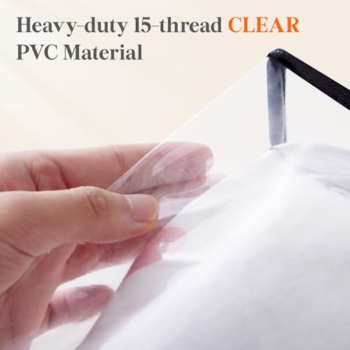 Lifewit 4 Pack Clear Clothes Storage Bags, 75L Plastic Blanket Storage Bag, Vinyl Foldable Moving Bags with Zipper, Closet Organizers and Storage Containers for Bedding, Duvet, Comforter - Image 2