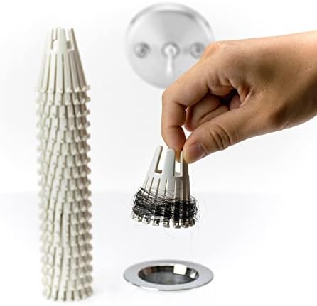 Disposable HairClaw 20 Pack | Bathtub Hair Catcher Strainer Trap for Standard Size 1.75 inch Tub Drain | Eco-Friendly Bioplastic by HairClaw