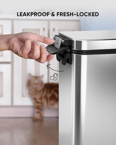 Stainless Steel Dog Food Storage Container, 20lb/15lb Pet Food Bin - Image 5