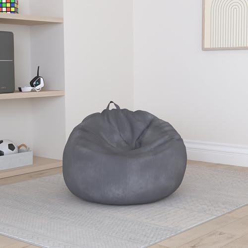 Kisoy Stuffed Animal Storage Bean Bag Chair Cover (No Filler) Washable - Image 2