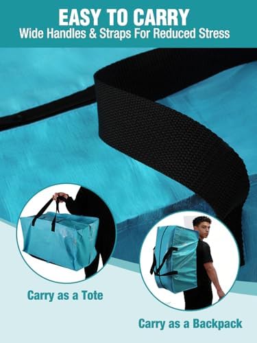 WORKPRO 1 Pack Extra Large Moving Bags with Backpack Straps & Handles - Image 5