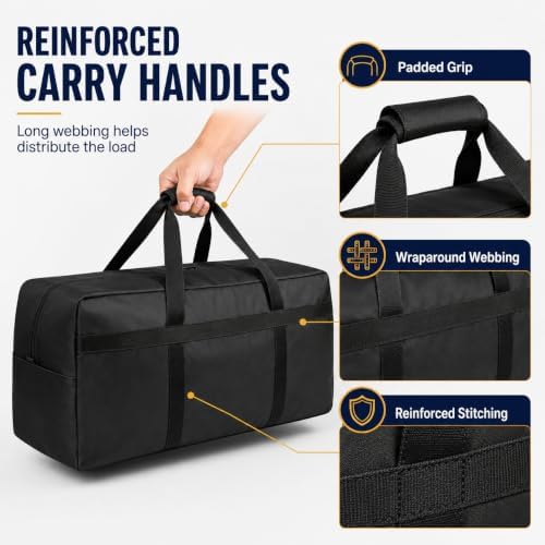 Extra Large Heavy Duty Storage Duffle Bag with Reinforced Handles - Image 3