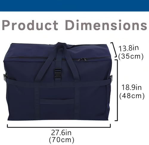 Arxus Large Duffel Bag, Waterproof Carry on Weekend Overnight Storage Bag over Luggage for Airline, Travel, Camping, Moving - Image 4