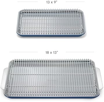 Caraway Non-Stick Ceramic Baking Sheet and Cooling Rack Bundle - Image 3