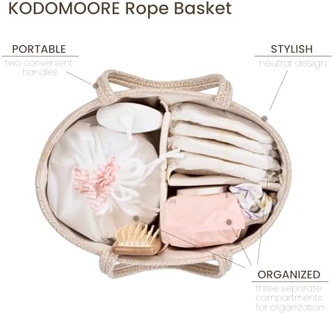 Diaper Caddy Organizer, Gift Basket for Baby Shower, Newborn Essentials - Image 4