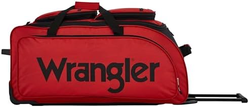 Wrangler 30" Wesley Rolling Duffel Bag, Salsa Red - Image 3