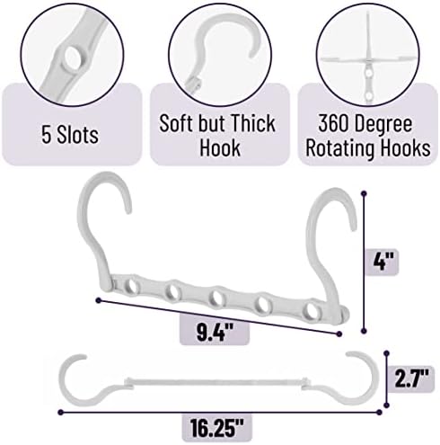 Mr. Pen- Space Saving Hangers, 16 pcs, 360° Rotating Hooks - Image 3