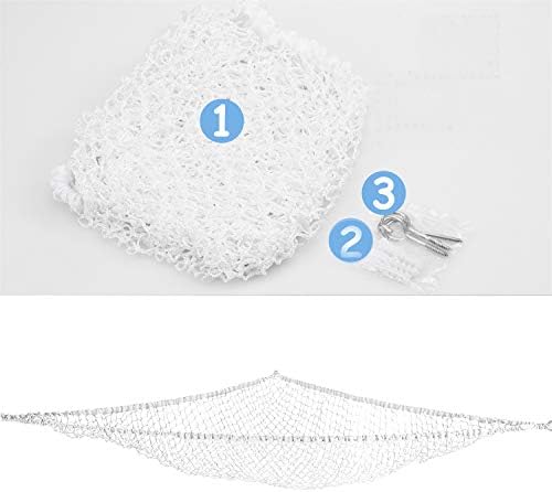 Stuffed Animal Hammock, Toy Hammock Storage Net, LXUNYI Mesh Toy Net Holder Jumbo Wall Corner Giant Baby Kids Children Stuff animals Hammocks Net Organizer for Bedroom (White, 70 inch) - Image 6