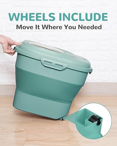 30-35Lbs Dog Food Storage Container Airtight,Collapsible Dog Food Container - Image 6