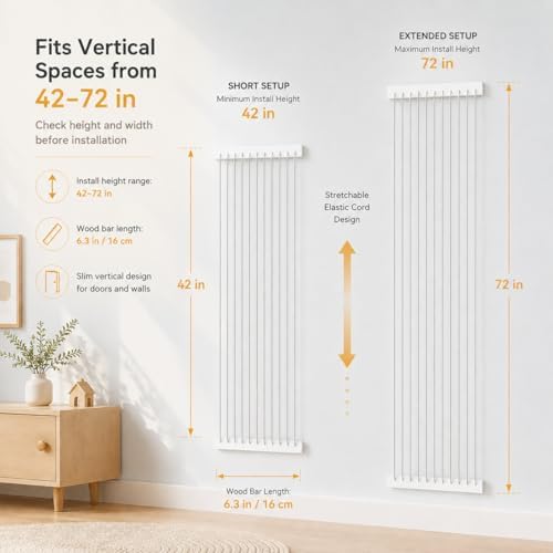 Stuffed Animal Storage Wood Soft Toy Storage for Kids Room，Wall Mount Door Hanging Stuffed Animal Toy Organizer Shelf for Nursery Play Room White -Patent - Image 2