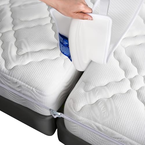 FeelAtHome 8Inch Bed Bridge Twin to King Converter with Adjustable Strap by FeelAtHome