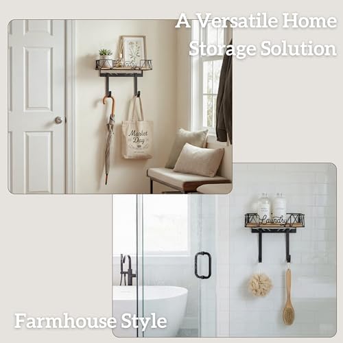 PERFNIQUE Ironing Board Holder Wall Mount, Ironing Board Hanger, Iron Board Wall Mount(T&V Shaped), Iron Storage, Laundry Room Organization&Farmhouse Laundry Room Decor - Image 6