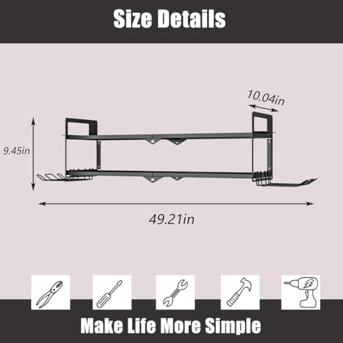 AZERPIAN Power Tool Organizer Heavy Duty Wall Mount Drill Tools Holder - Image 3