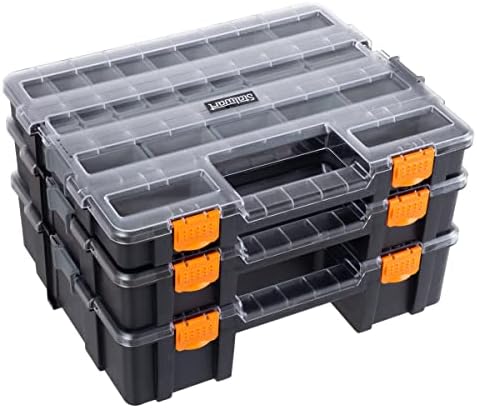 Stalwart Tool Box Organizer - 3-in-1 Portable Small Parts Organizer, Gray by Stalwart