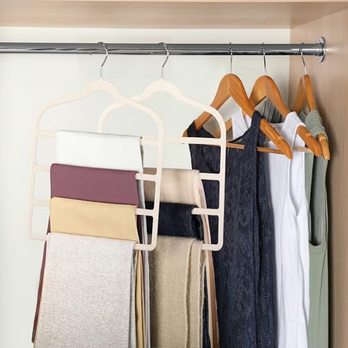 Velvet Pant Clothes Hanger Space Saving Non Slip Hanger Jean Slack Hangers - Image 3