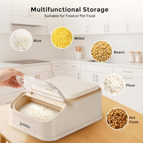 ZOMISIA 20-30lbs First-in, First-out Collapsible Dog Food Storage Container - Image 6