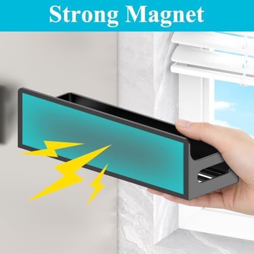 HuggieGems Upgrade Black Magnetic Spice Rack for Refrigerator, 6 Pack - Image 2