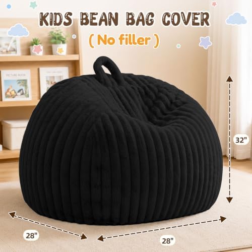 Bean Bag Cover No Filler Stuffed Animal Storage Bean Bag Chair Cover - Image 2