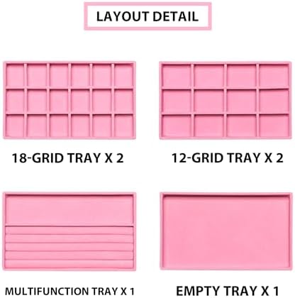 Frebeauty Jewelry Trays for Drawer,Set of 6 Jewelry Organizer and Storage - Image 4